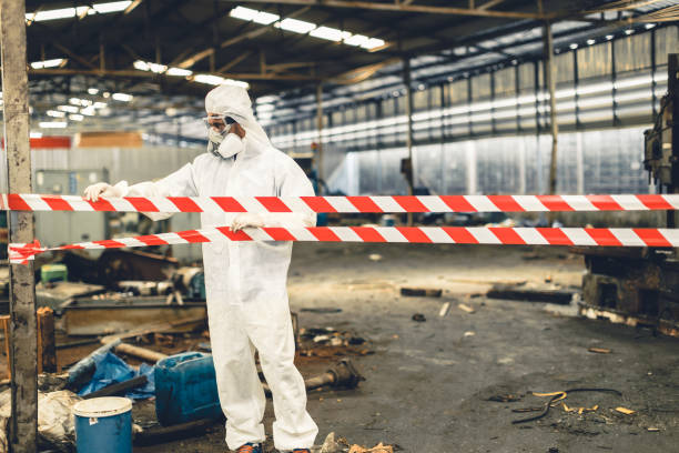 Professional Crime Scene Cleanup technician working in Osteen, FL